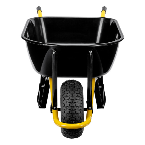 Тачка строительная, усиленная, объем 130 л, 230 кг, колесо 15х6.00-6 Denzel по ценам производителя в Челябинске с доставкой по всей России