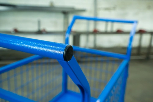 Тележка платформенная TOR ТП-2С (600х900) с бортами из сетки и двумя ручками (колеса 160 мм) по ценам производителя в Челябинске с доставкой по всей России