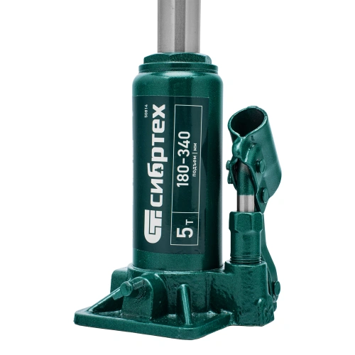 Домкрат гидравлический бутылочный, 5 т, 180-340 мм, в пласт. кейсе Сибртех по ценам производителя в Челябинске с доставкой по всей России