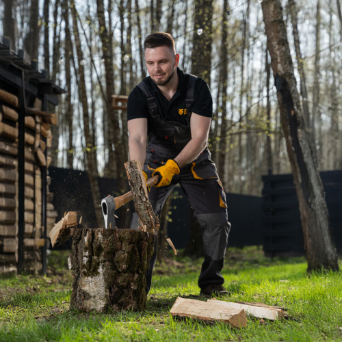 Топор кованый, 1360 г, американский тип, буковая рукоятка, 700мм, EFP Denzel по ценам производителя в Челябинске с доставкой по всей России