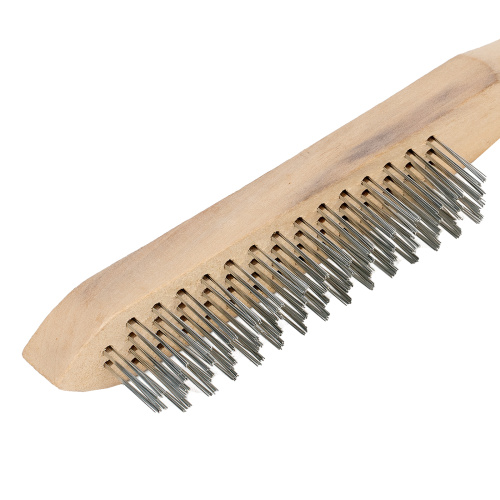 Щетка четырехрядная металлическая с деревянной ручкой Sparta по ценам производителя в Челябинске с доставкой по всей России